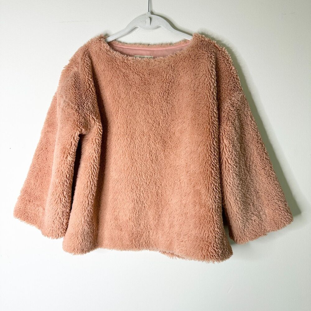 Madewell Dusty Rose Plush Fleece Pullover